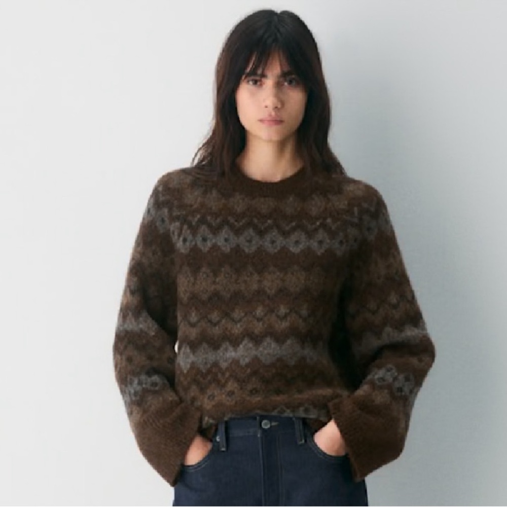 Aritzia Wilfred Harlow Sweater Dark Brown